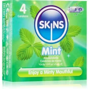 Skins Mint kondomi 4 kos