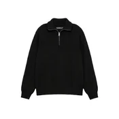 Pull&Bear Pulover črna