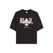 Bershka Majica  ecru / črna