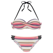VENICE BEACH Bikini kremna/oranžna/korala/črna