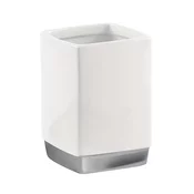 LUCY Prostostoječi keramični kozarec - Bela - 73x103x73 mm - Gedy - LUCY - 24 - Keramika - Držalo za kozarec - Kvadratni - 73 - 103 - 73 - 14