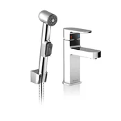 X070092 Ravak Chrome armatura za umivalnik s higijenskim tuš setom