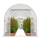 VEVOR Toplotna folija prehodni tunel 445x194x192 cm bela
