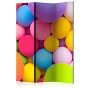 artgeist Paravan Colourful Balls, 3-Delni, Dvostranski