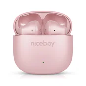 Niceboy Beans 4 POP - Bežične slušalice, 200 mAh + 2x 30 mAh, IPX4, ružičaste
