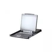 ATEN 16-Port PS/2-USB VGA 19 LCD KVM over IP Switch with Daisy-Chain Port and USB Peripheral Support (CL5716IN-ATA-AG)