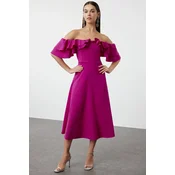 Trendyol Milla Ženska haljina TPRSS24EL00253, Roze