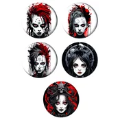 Set bedževa Alt girl, 37 mm, 5 kom