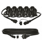 Emos party lanac za 10 sijalica e27 start set 7,35m sa priklj.kabelom 5m ip44 dcpz01 ( 2879 )