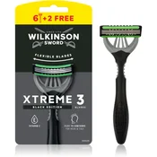 Wilkinson Sword Xtreme 3 Black Edition brivniki za enkratno uporabo za moške 8 kos