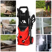 Northix Visokotlačni čistilec 1400W čistilec terase modra/rdeča 27 x 27 x 68 cm - rdeča