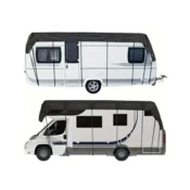 shumee Vodoodporna streha za avtodom Oxford 210D 8,5 x 3 m