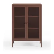 Bordo rdeča kovinska omarica 70x100x40 cm Fayna – Marckeric