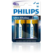 Philips LR20E2B/10 - 2 kom Alkalna baterija D ULTRA ALKALINE 1,5V