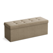 Tabure s prostorom za shranjevanje OTTOMAN 110x38 cm, svetlo rjav
