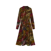 Desigual Obleka oliva / bordo / črna
