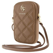Guess Handbag GUWBZPSQSSGW brown Zip Quilted 4G (GUWBZPSQSSGW)