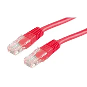 LAN Ethernet patchcord Cat 6 omrežni kabel 0,25 m rdeče barve