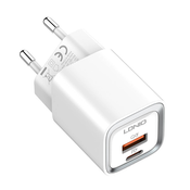 LDNIO Kucni punjac A2318C 20W PD Quick Charge 3.0 sa Type C na Type C kablom beli