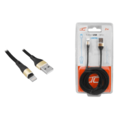 LTC USB kabel za Apple, 480 MBit/s,lightning, 8-pin, 2m, črne barve