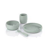 JANE Silikonski set za hranjenje, 4-delni, Mint