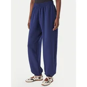 adidas Spodnji del trenirke Soft Lux KS7879 Modra Loose Fit