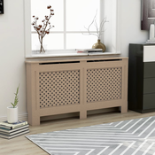 vidaXL Pokrov za radiator 152x19x81 cm mediapan