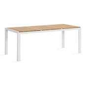 Vrtni stol deNoord 261 75x100cm, Bijela, Svijetlo smeda, Metal