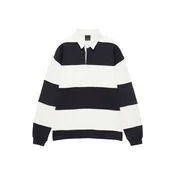Pull&Bear Majica črna/bela
