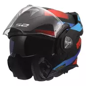 Flip up kaciga LS2 Advant X Nova (FF901), crna/plava/crvena