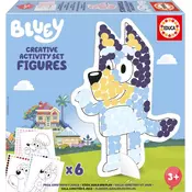 Educa Ustvarjalni set s šablonami Bluey