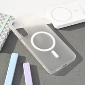 Maska za telefon Magsafe Matte PC za Samsung S936B Galaxy S25 Plus, Bela