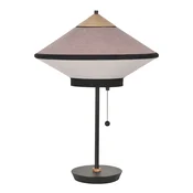Namizna svetilka Forestier Cymbal S, praškasto roza - Dnevna soba/jedilnica - Dizajn - roza, bela, črna - Tkanine/tekstil