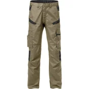 Moške hlače FRISTADS Fusion khaki/črna vel. 46