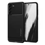 Spigen SPIGEN RUGGED ARMOR GALAXY S21 FE MAT ČRN