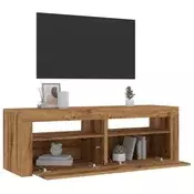 TV ormaric LED boja hrasta 120x35x40 cm konstruirano drvo