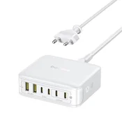 Baseus EnerFill FH21 stanica za punjenje 120W, 2xUSB Type-A + 4xUSB Type-C, bijela