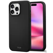 Sign Tekoči silikonski ovitek za iPhone 16 Pro - črn