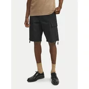 Jack&Jones Kratke hlače iz tkanine Barkley 12248685 Črna Regular Fit