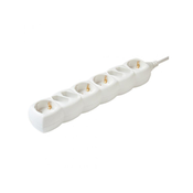home Produžni kabl, 4 shuko+4 euro uticnice, 1.5mm2,3 met, bijeli - NV 18-3/WH/1,5