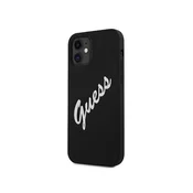Guess GUHCP12SLSVSBW iPhone 12 mini 5,4 black white hardcase Silicone Vintage (GUHCP12SLSVSBW)