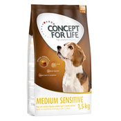 Concept for Life suha pasja hrana 4 x 1 kg / 1,5 kg po posebni ceni! - Medium Sensitive 6 kg (4 x 1,5 kg)