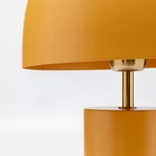 Kare namizna svetilka Loungy, oranžna, jeklo, višina 38 cm - Dnevna soba/jedilnica - Sodobni - Kovina