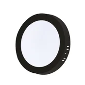 XLED 18W 4000K black Nadgradni okrugli LED panel plasticni,1890Lm,?217*31mm,Ra80,IP20 crni