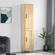 Vidaxl Visoka omara sonoma hrast 34,5x34x180 cm inženirski les