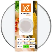 KADAX stekleni pokrov 28 cm univerzalni toplotno odporen pokrov za lonce in ponev, (5000355958)