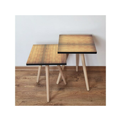 Hanah Home Sklapajuci Stocic 2 Komada 2SHP331 - Camel
