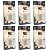 shumee Uniq Pets | Biorazgradljivo mačje pesek iz tofuja | Embalaža 6 l - 2,5 kg - Natural 6 l x 6 kosov.