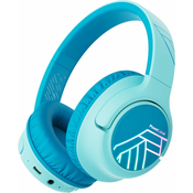 Dječje slušalice s mikrofonom PowerLocus - Bobo, bežične, plave