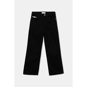 Otroške hlače Calvin Klein Jeans črna barva, IG0IG03005